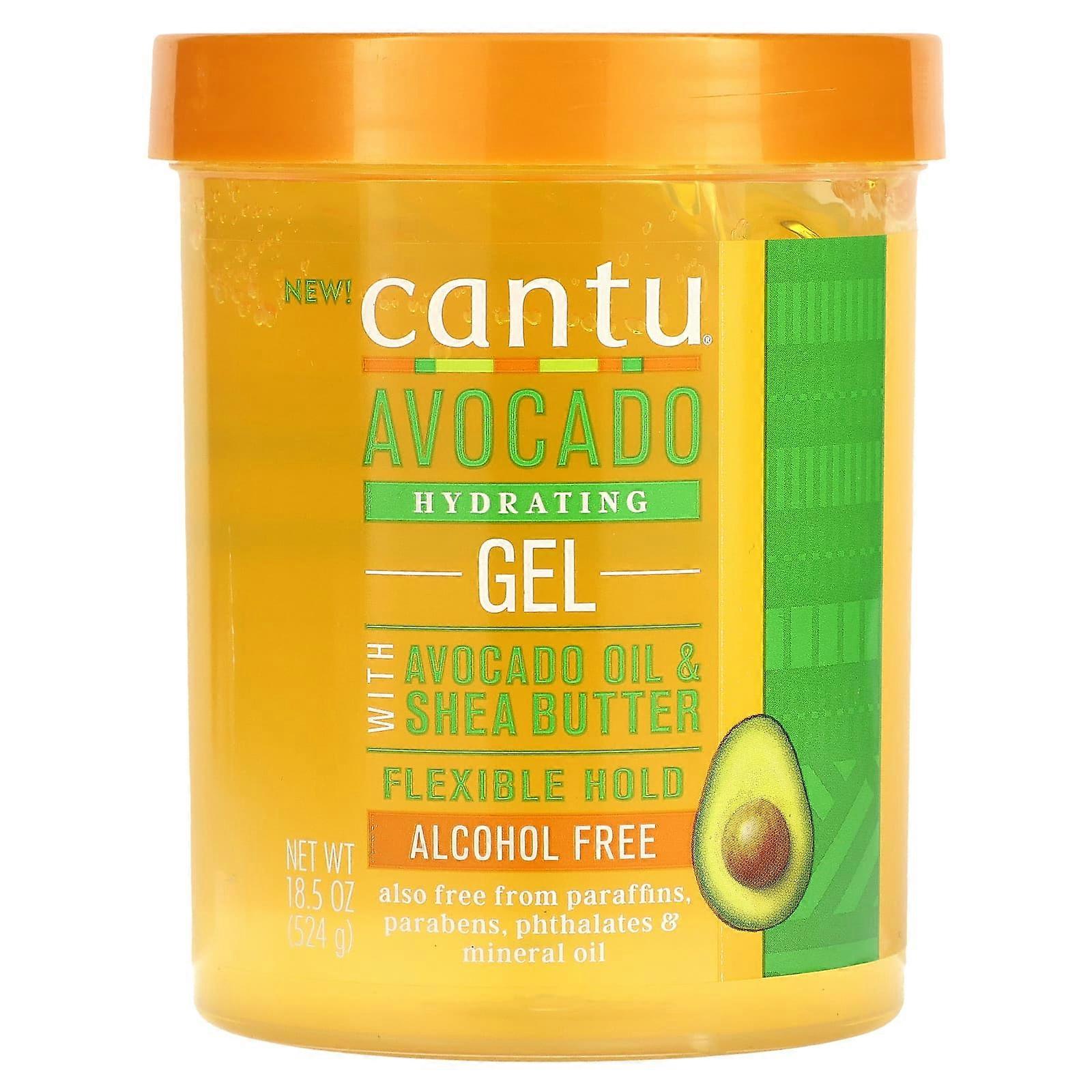 Cantu, Avocado Hydrerende Gel, Alkoholfri, 524 g