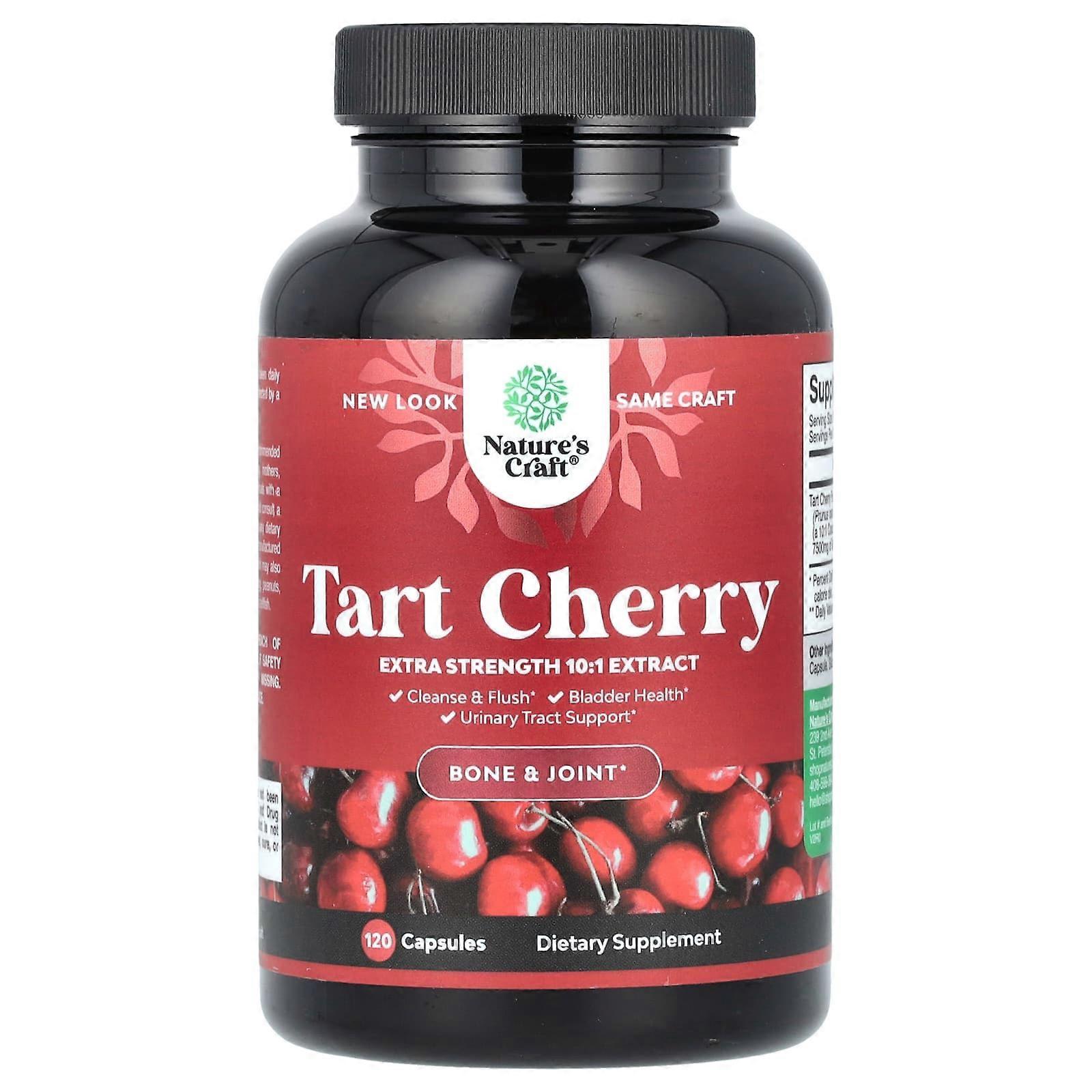 Nature's Craft, Tart Cherry, 120 Capsules