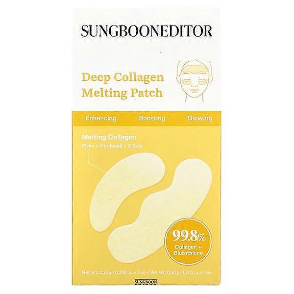 Sungboon Editor, Deep Collagen Melting Patch , 3 Sets, 0.016 oz (0.46 g) Each