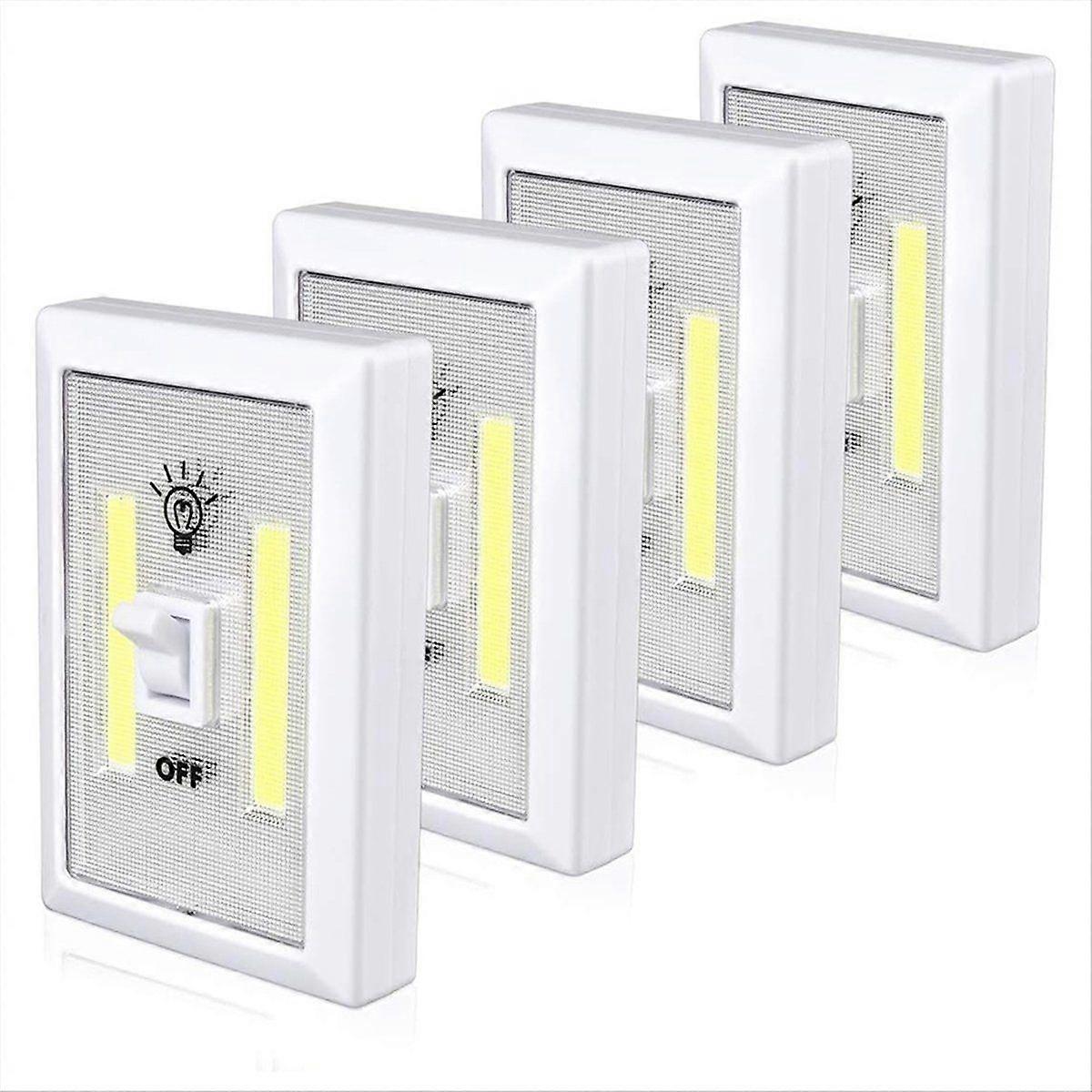 4pack Closet Light, Battery Operated Tap Light, Bright Switch Light