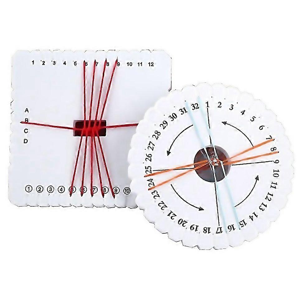 For Hot 2pcsset Roundsquare Bracelet Knitting Kumihimo Disc Disk Tray Braided