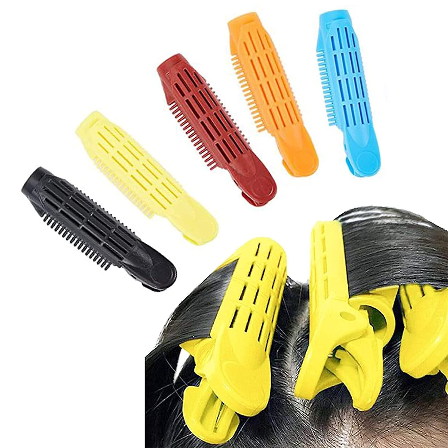 5Pcs Volumizing Hair Root Clip, Colorful DIY Fluffy Clamps Rollers Hair Styling Tool for Wave Fluffy Hair, Self Grip Volume Hair Curler Clip for Women
