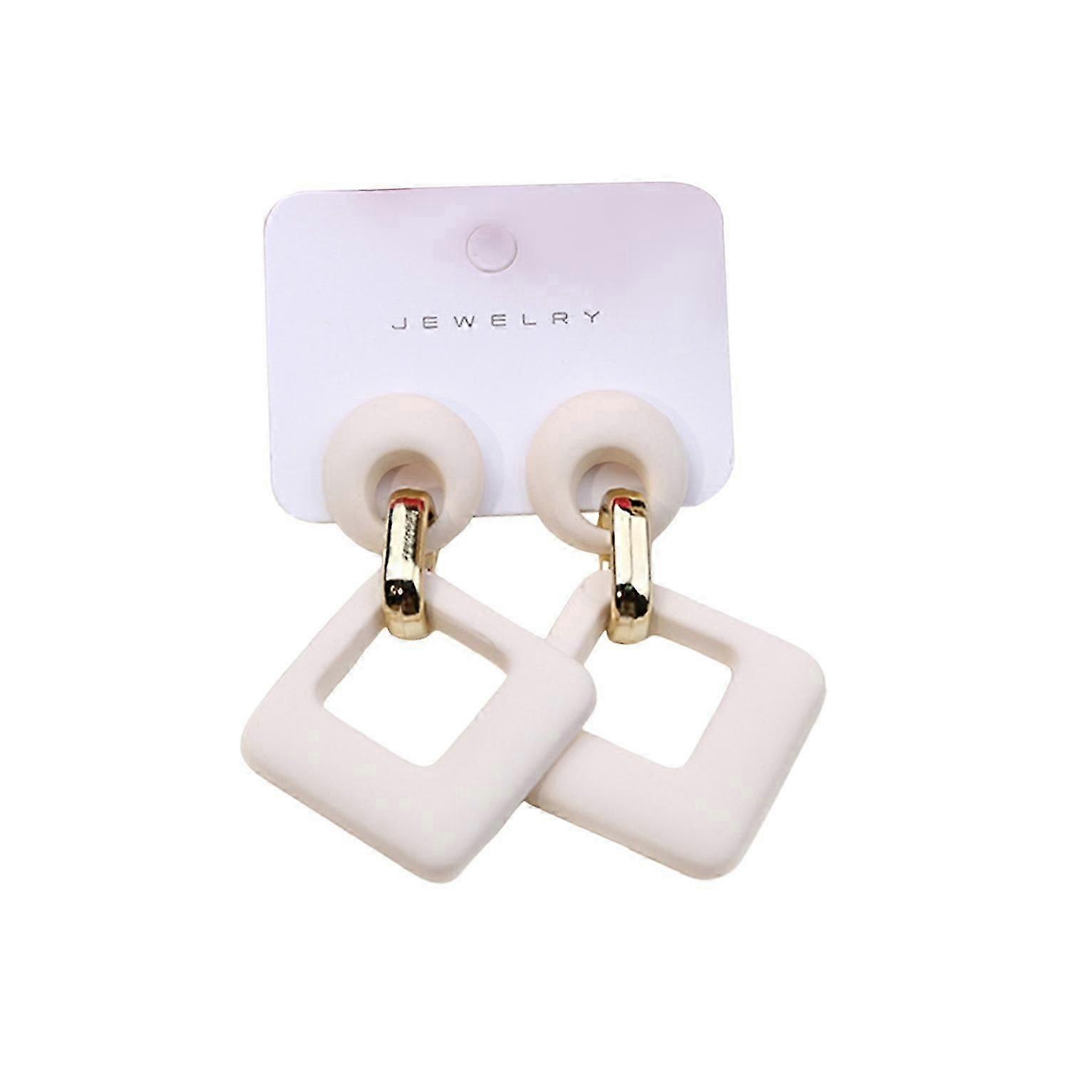 Geometric Drop Square Hollow Earrings for Women's