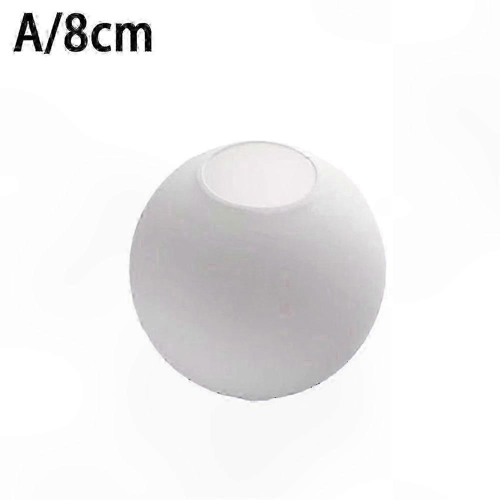 White Matte Globe Glass Shade for Round Light Fixtures Replacement Cover 26mm Size