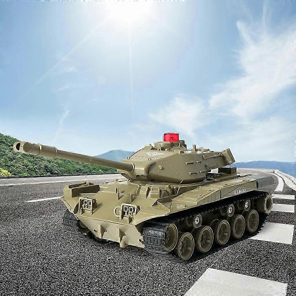 for Tank Remote for Tank Toy Q85 RC for Tank Model 2.4G Climb on the Beach and Rocks with Lights & Realistic Green