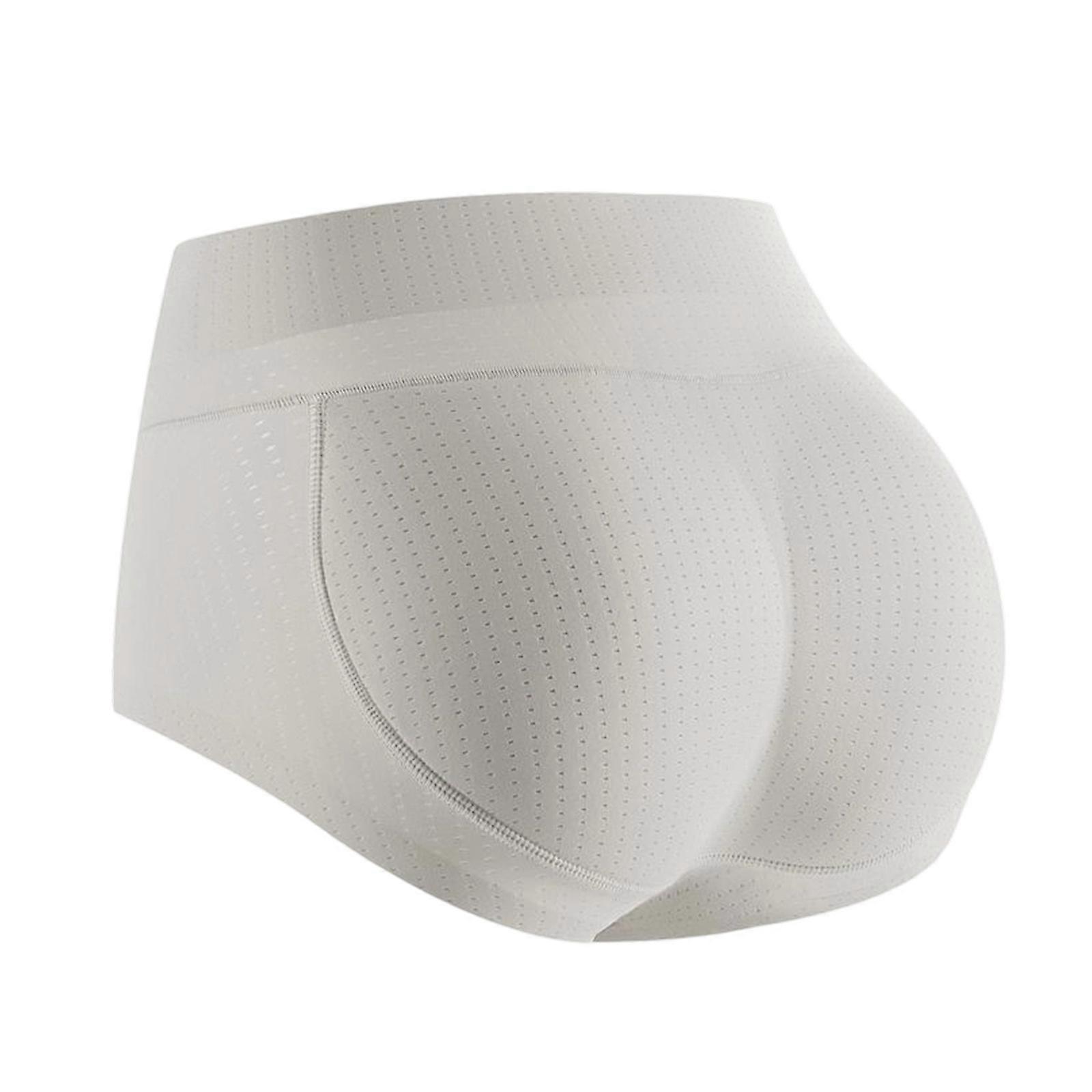 Ladies' Invisible False Buttock Hip Enhancer Panties Butt Pads Butt Lifting Shapewear Breathable Mesh Underwear Briefs  cream XL