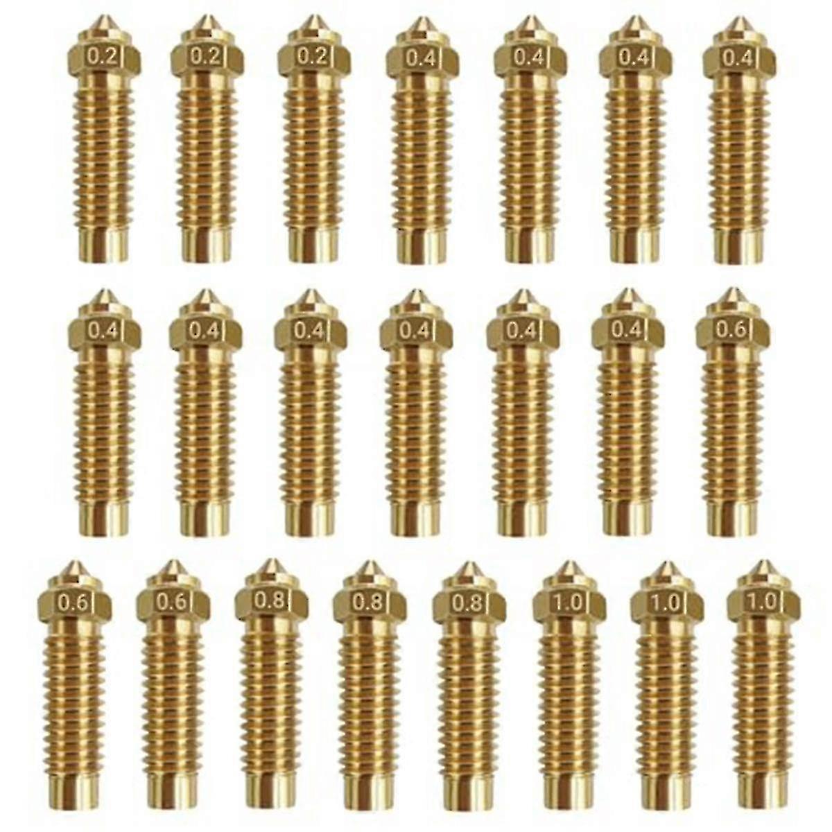 22PCS Brass Nozzles Kit for Neptune 4 Plus/Max 3D Printer,Compatible