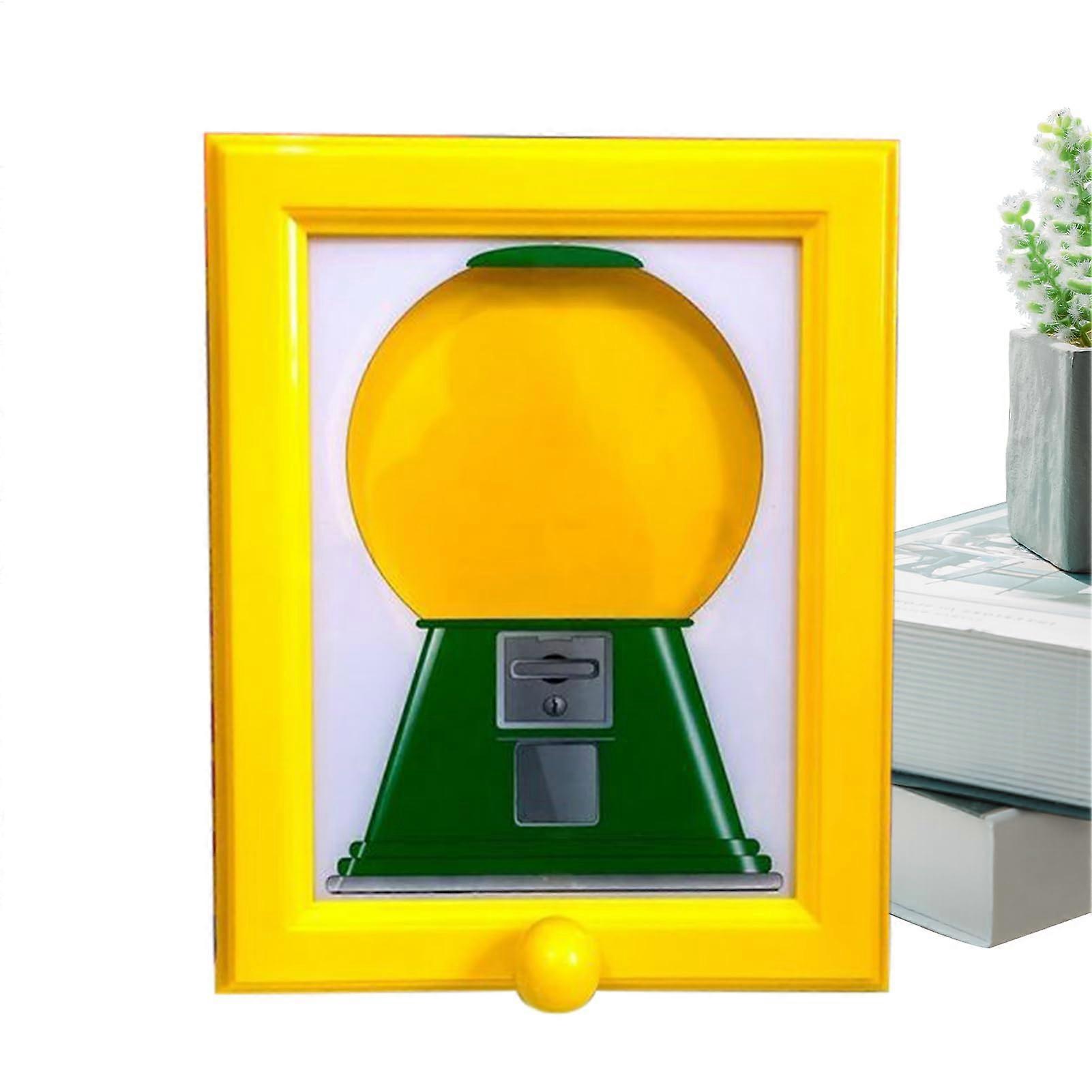 Frame Desktop Candy Dispenser Picture Frame Bubblegum Machine In Frame For Parties Sweets And Nuts Birthday