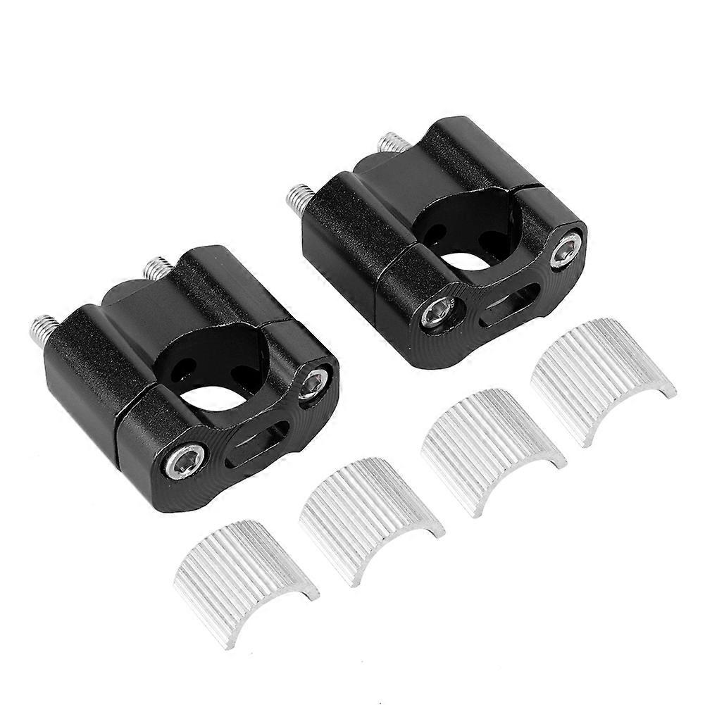 Handlebar riser adapter for bike 7/8in 1/8in black mount