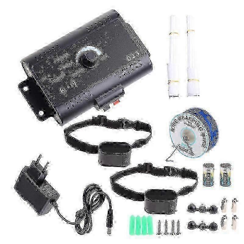 Professional Electric Dog Fence System with 300m Boundary Wire and Adjustable Control Range for Up to 1.2 Acres Landscapes