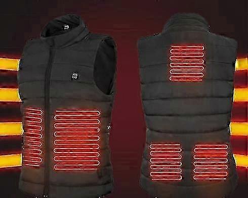Chaleco calefactor de doble control de carga USB inteligente para ropa de algodón cálida en invierno