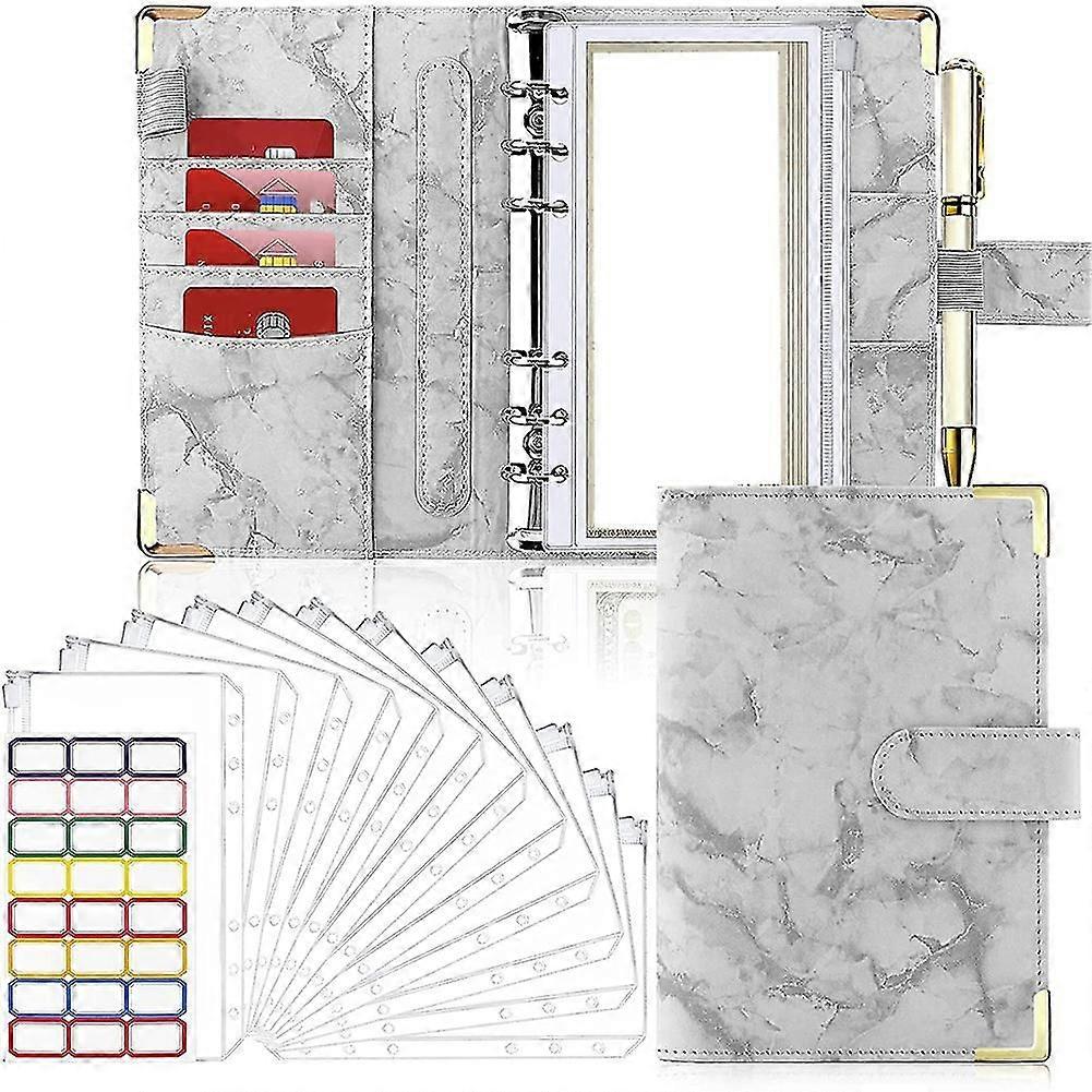 Orçamento, orçamento com envelope de zíper, envelope de caixa do orçamento, 14 peças do planejador de orçamento com caixa Env