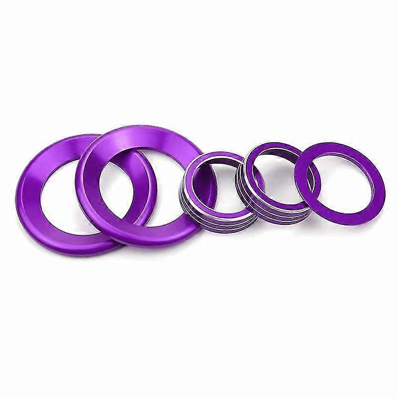 Climate Menu Knob Control Button Trim Cover Engine Push To Start Stop Button Cover For 2016-2021 (p