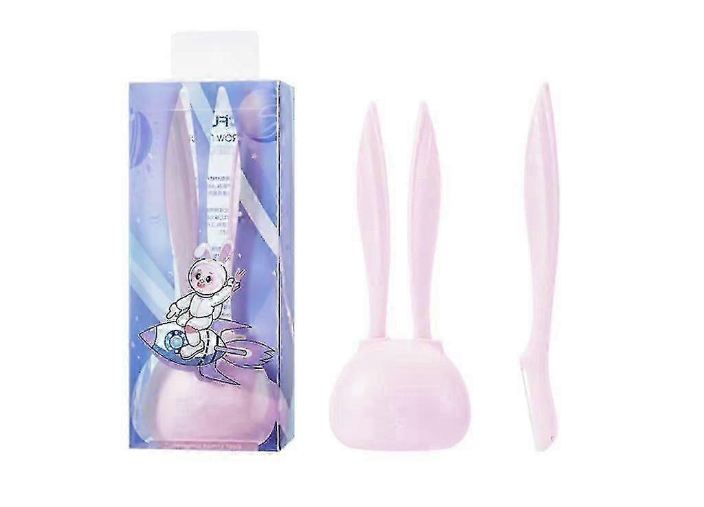 Eyebrow razor disposable razor lifter remover, razor - face razor, with 2 eyebrow razors + 1 storage holder, purple