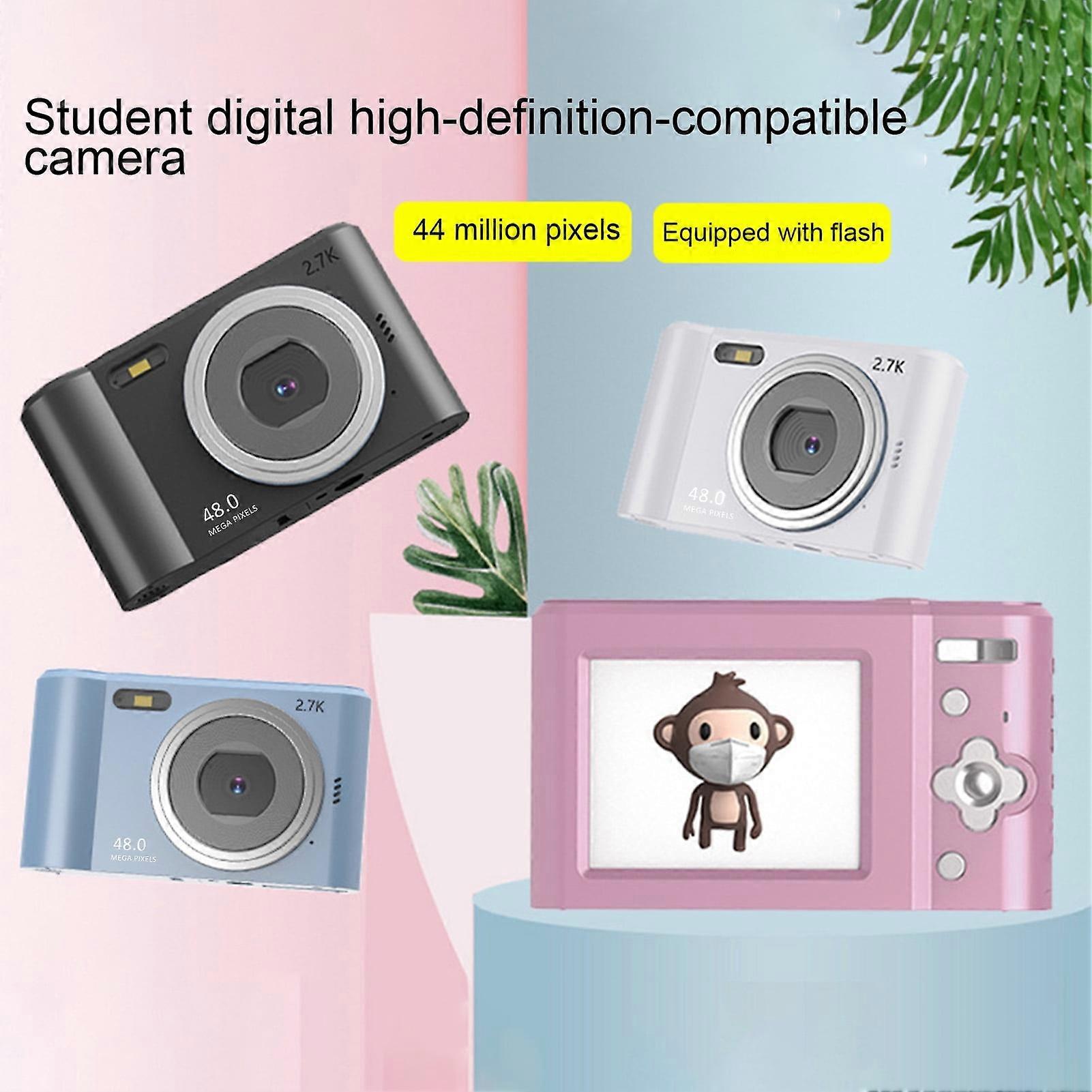 SUSUchens Video Camera Multiple Filters HD-compatible Pixels Self-contained Flash Built-in Creative Frame Selfie Video Camera Children Supply Pink