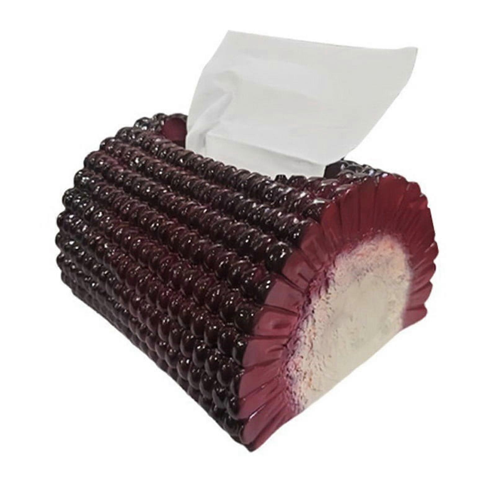 Simulation Corncob Tissue Box Accessories Resin Corn Tissue Box,Fall Supplies Household Decoration Kitchen Decor