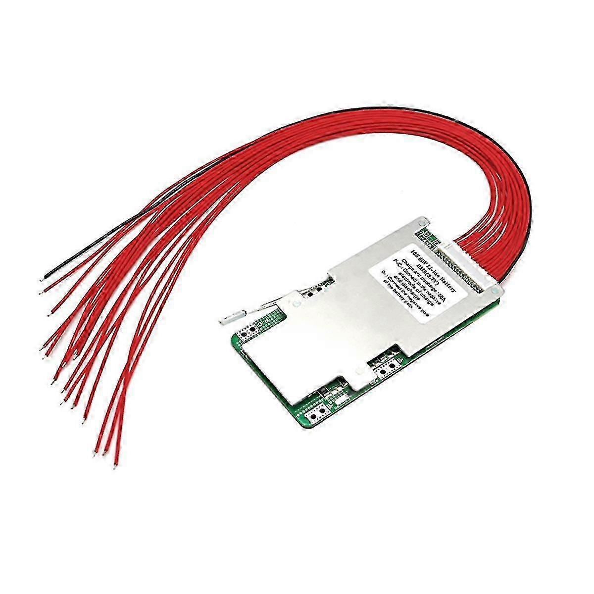 16S 60V 40A Li-Ion Battery Protection Board BMS 3.7V Same Port PCM 60V 20Ah 30Ah 50Ah 60Ah with Protection Function Edition 1110