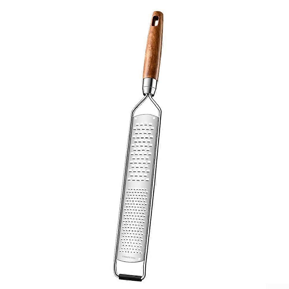 Stainless Steel Cheese Grater With Fine And Coarse Zester Blades Ergonomic Non Slip Handle Rust Resistant Heavy Duty