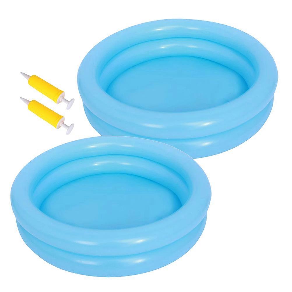 Baby Pool Inflatable Swimming Pool for Playing 2Sets Summer Fun