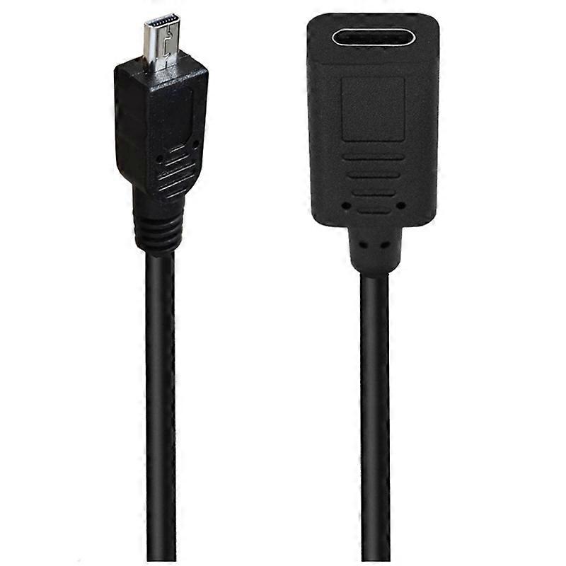 0. Mini 5P Type C Female to 8-Pin Mini B Male Charge Cable Adapter Converter Cord Camera Cable A