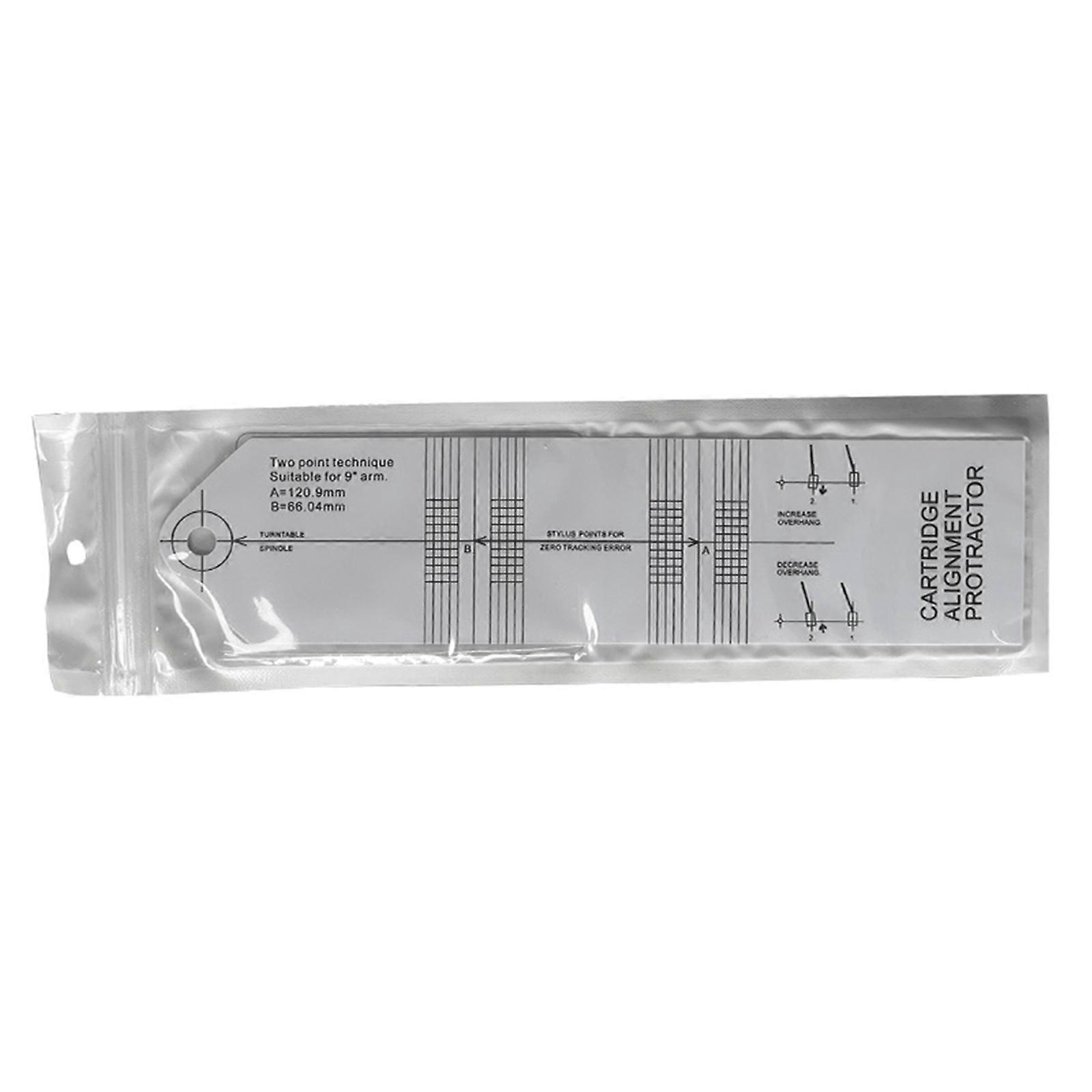 Calibration Distance Gauge Acrylic Gauge Ruler Phonograph Pickup Cartridge Adjustment Ruler Protractor Tool Multicolor