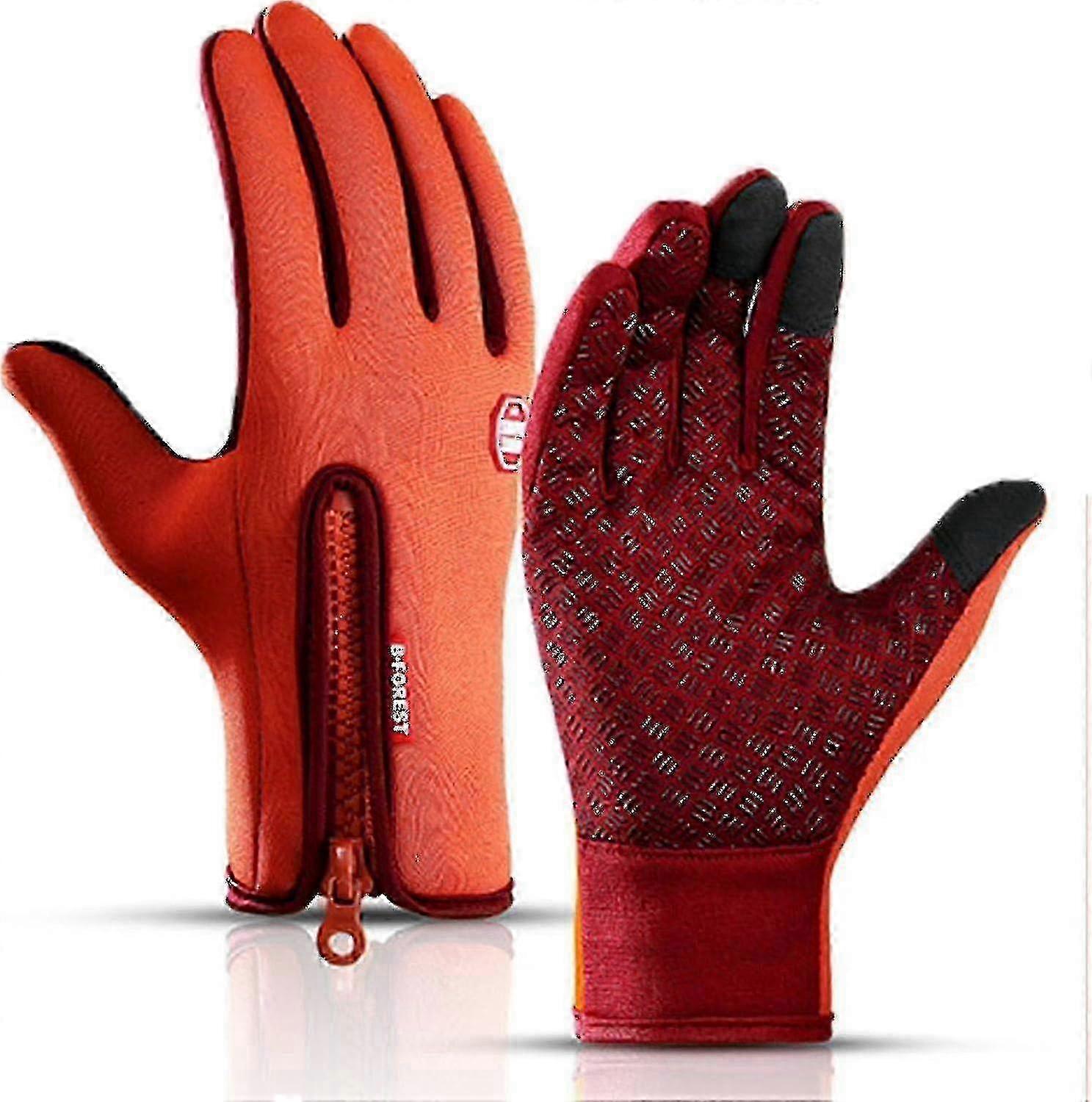 Luvas térmicas do congelador, luvas quentes de inverno com revestimento resistente à água e função touchscreen, id