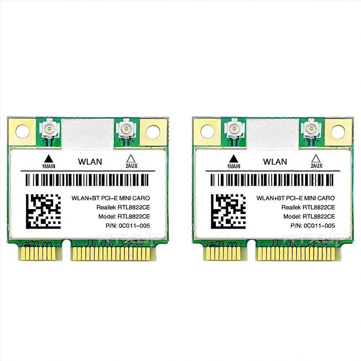 2X RTL8822CE 1200Mbps 2.4G/5Ghz 802.11AC WiFi Card Network Mini PCIe Bluetooth 5.0 Support Laptop/PC