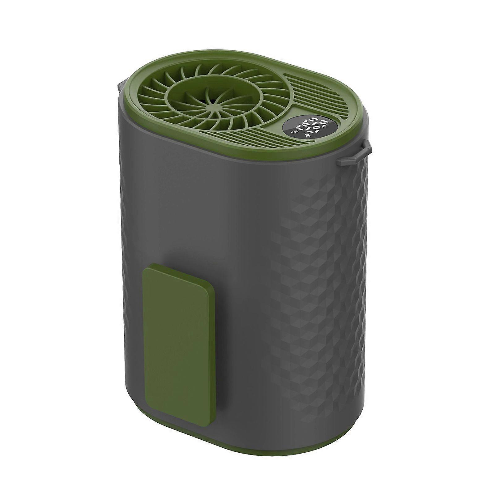 Waist Clip Fan with LED Light 3 Speed Adjustable Digital Display 3000mAh Rechargeable Wearable Fan Multifunctional Portable Travel Belt Hanging Fan