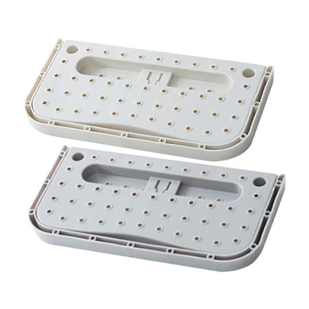 2 Pack Wall Mounted Shoe Rack with Suction Cup, Folding Boot Hanger for Bathroom and Entryway Storage