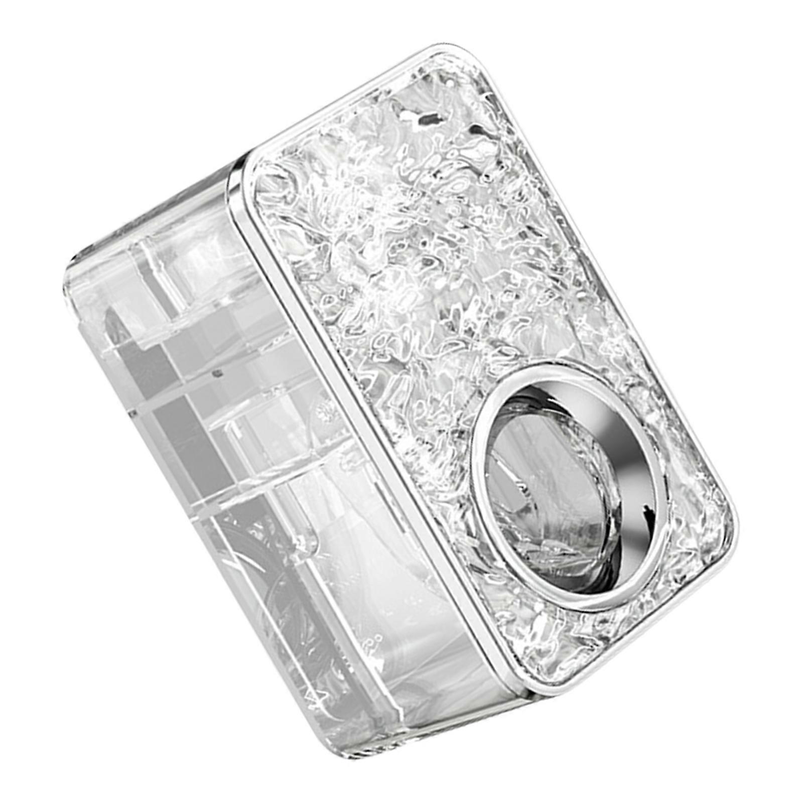 Easy Press Toothpaste Dispenser Squeezer Waterproof Bathroom Wall Organizer Space Saving Toothpaste Storage Box  Clear