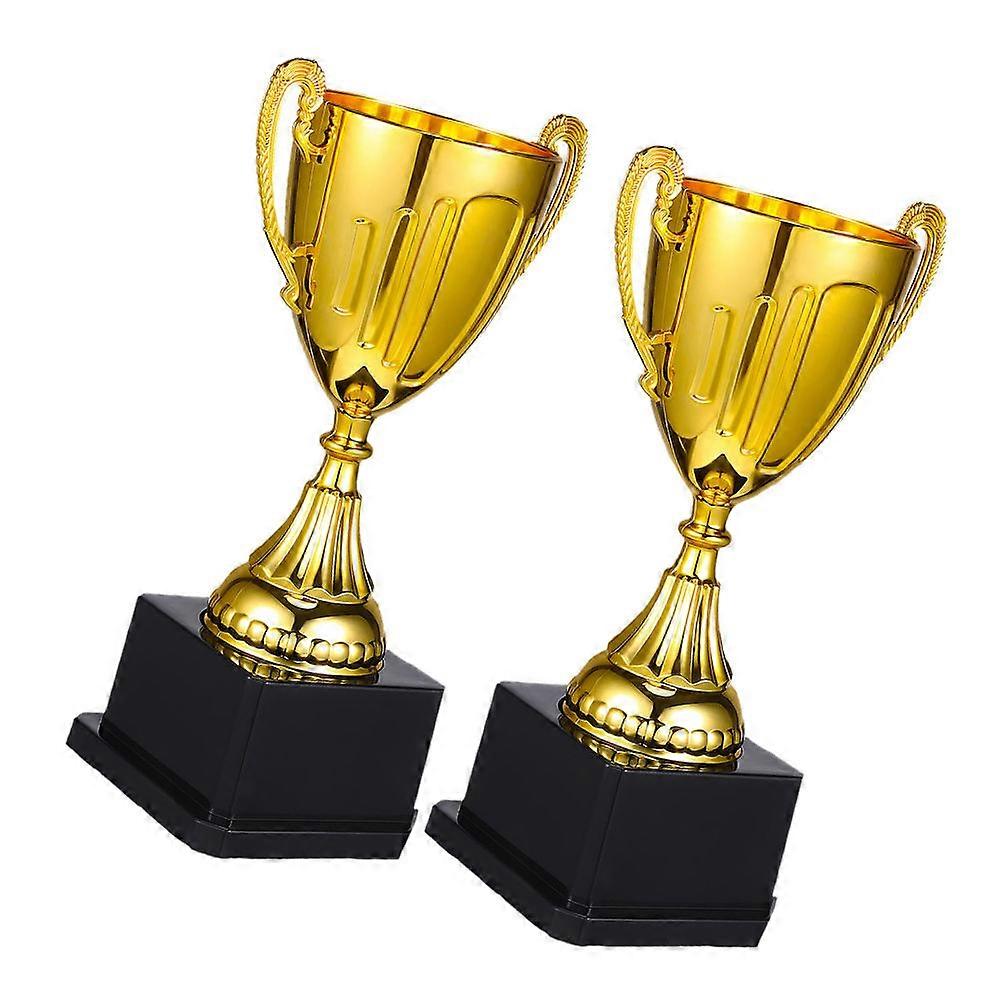 Mini Trophy Cups for Football Party Award Plastic 2Pcs