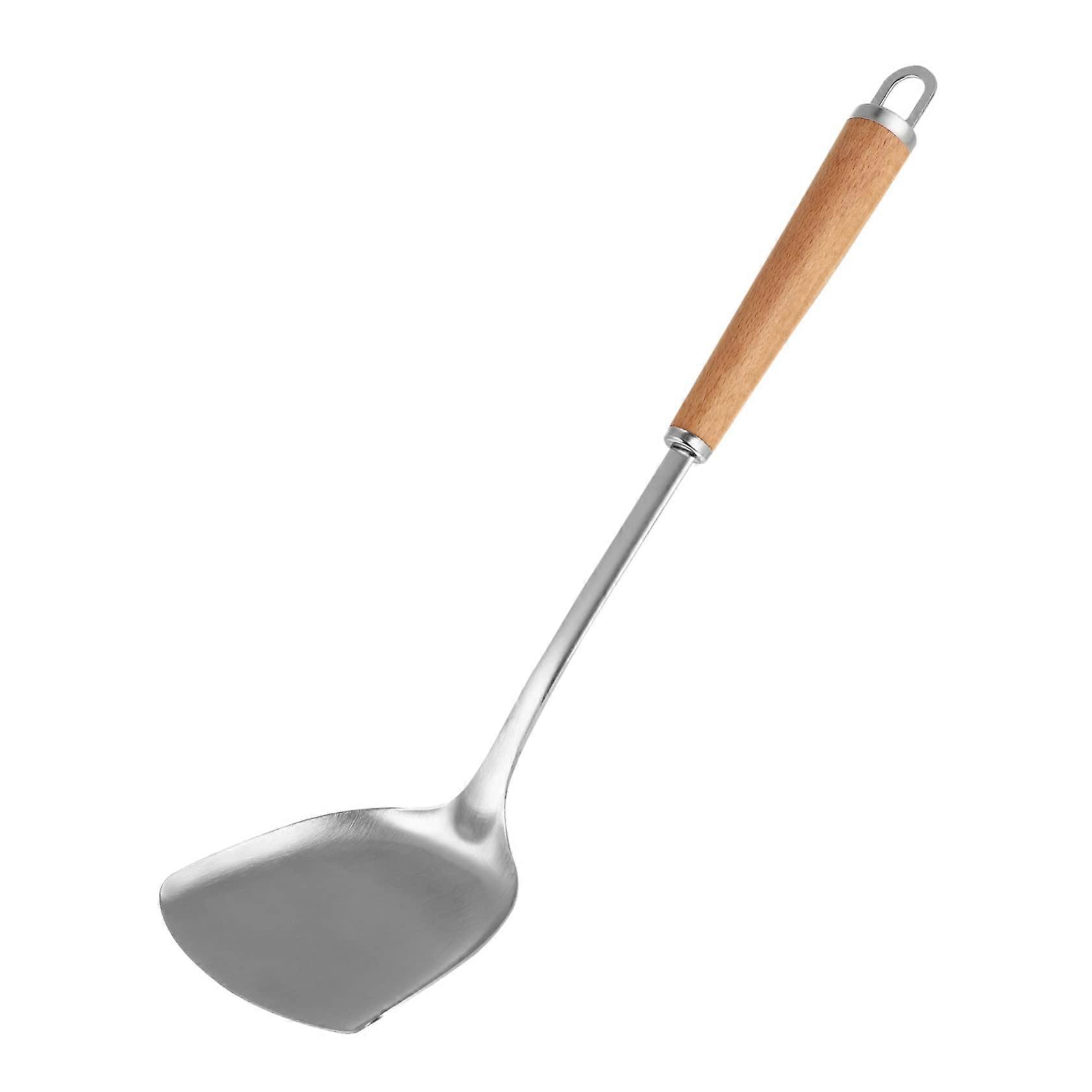 Kitchen Spatula with Wooden Handle for Cooking and Frying Eggs, Turner Tool for Home Use