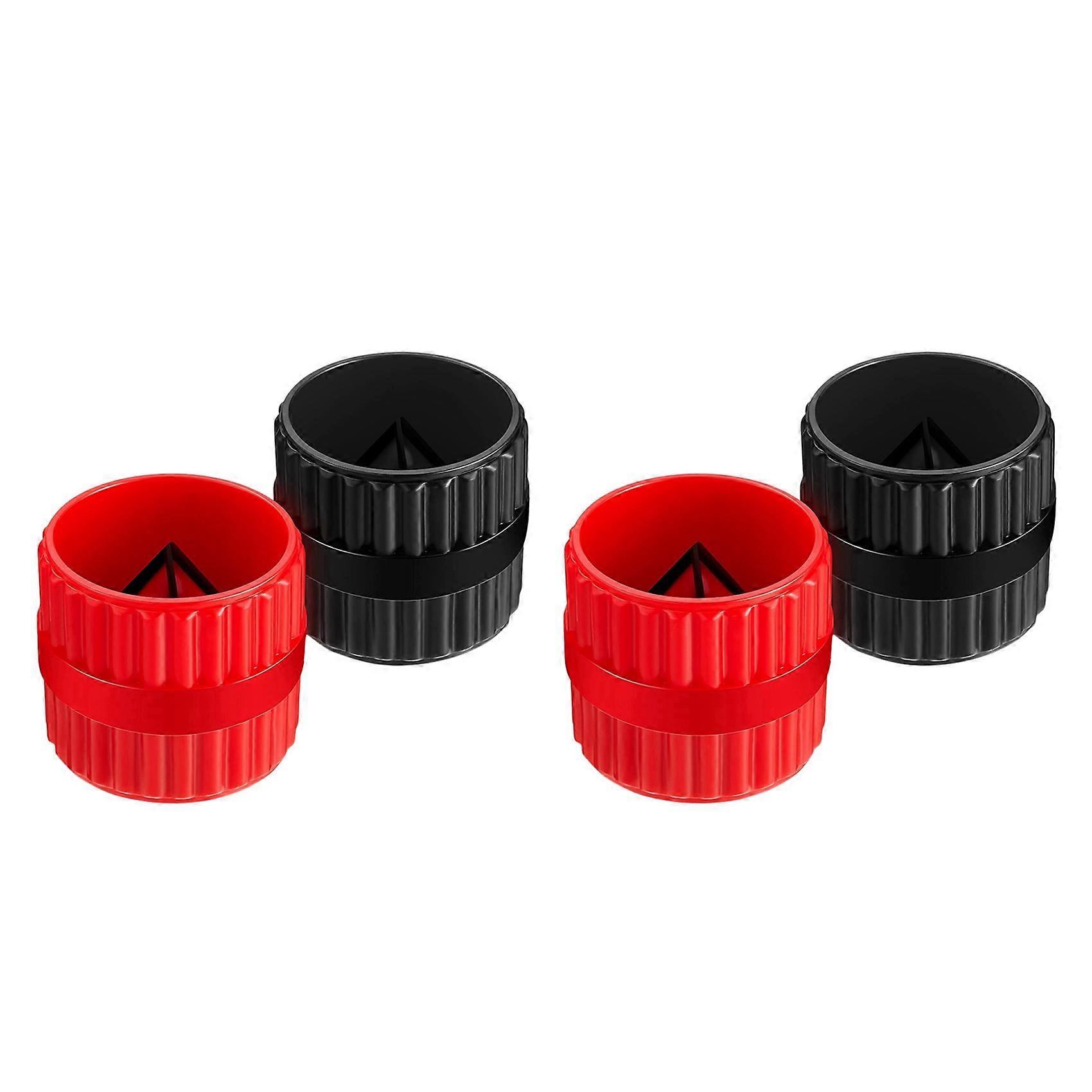 4 Pcs Inner and Outer Reamer Pipes and Pipe Deburring Reamer Pipe Chamfering Tools Suitable for PVC PPR Copper Pipe -A