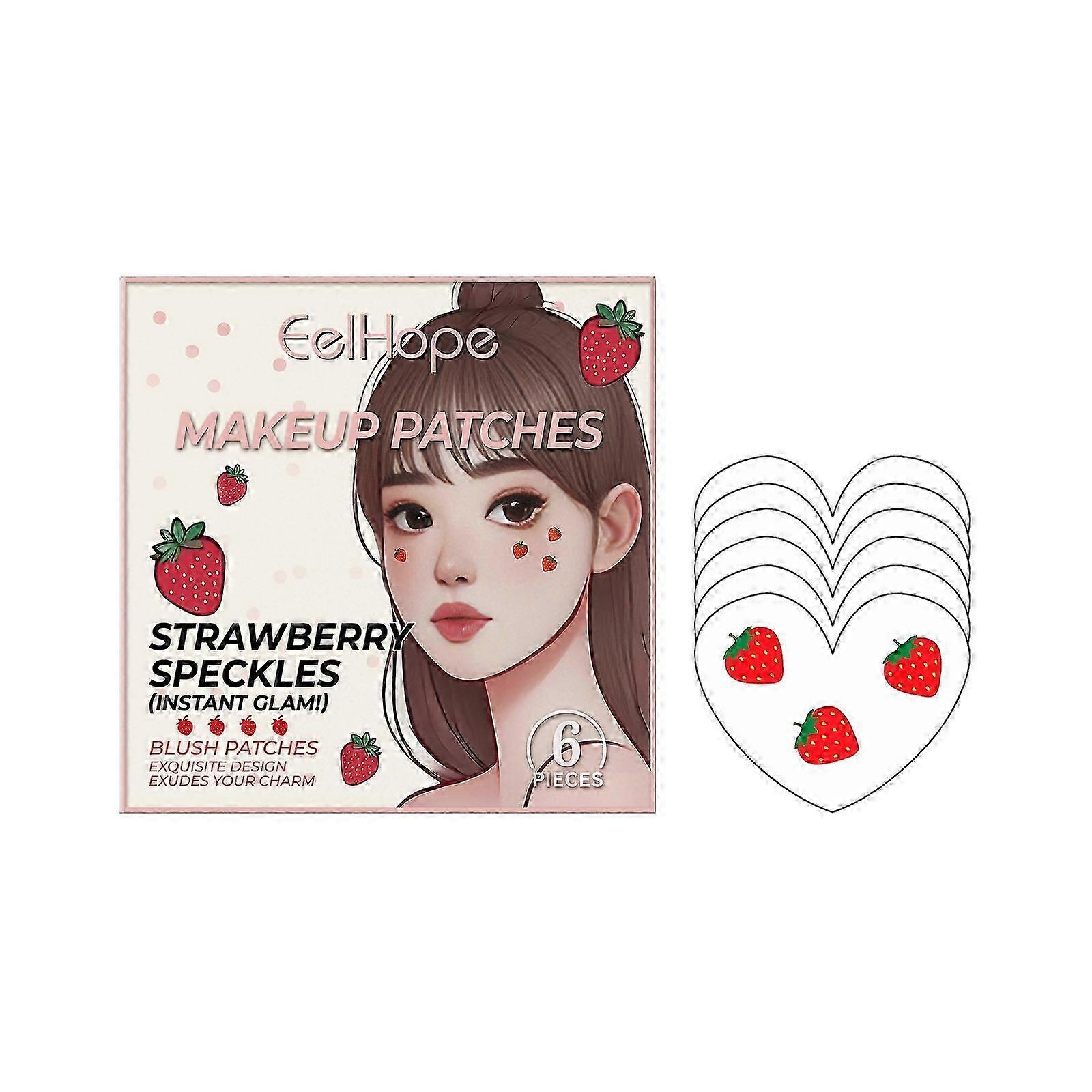 Strawberry Makeup Patch - Water Transfer Tattoo Stickers for Natural
