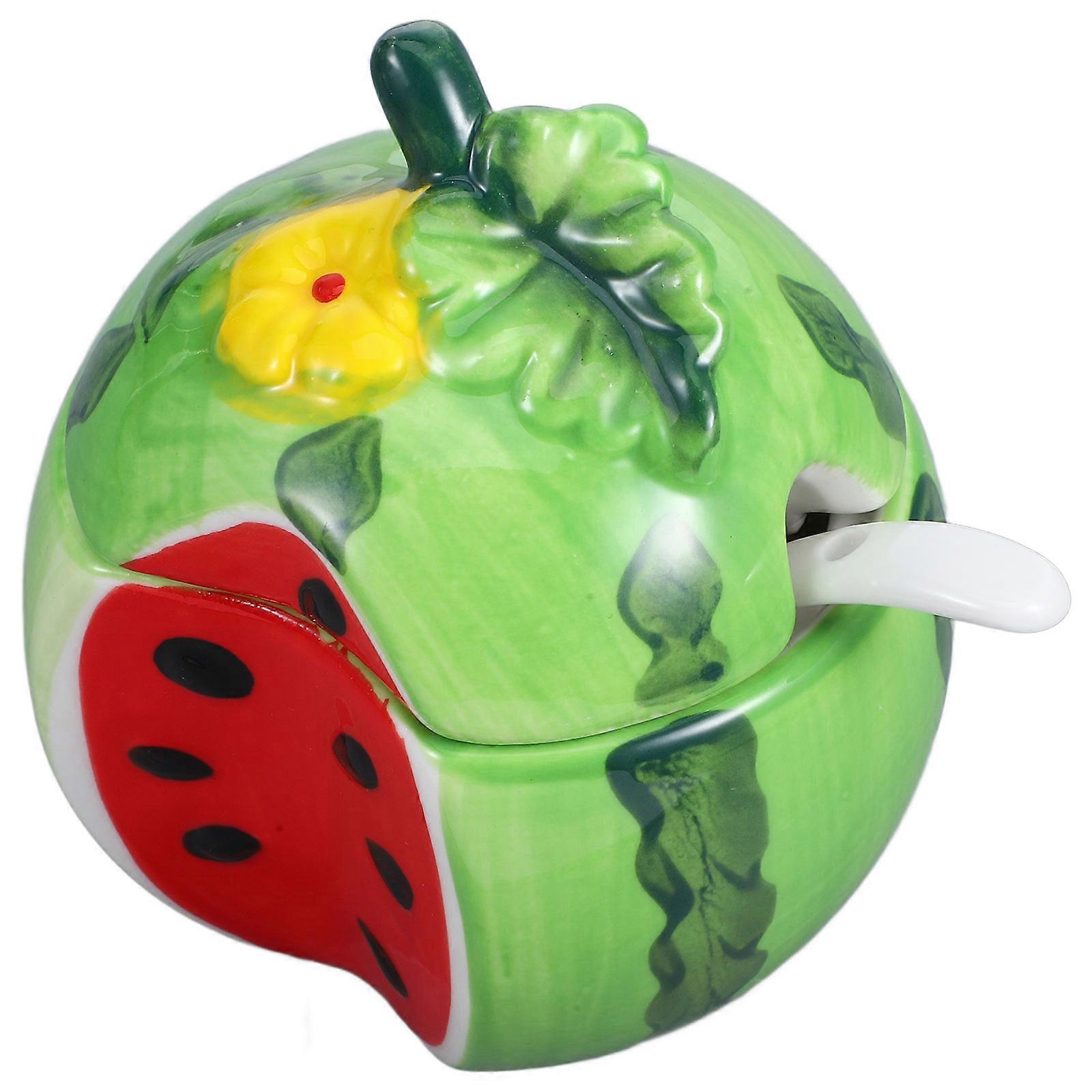 Multi Color Ceramic Seasoning Jar for Kitchen Storage Use