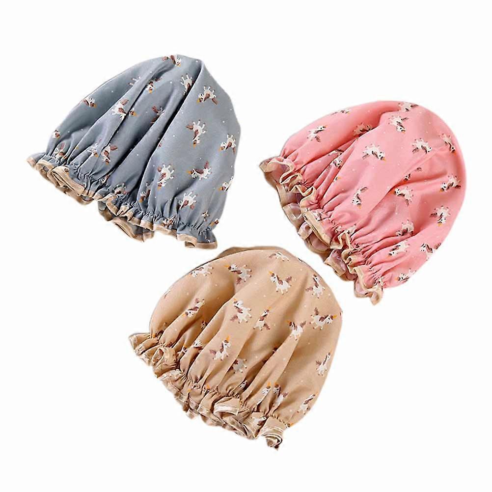 Unicorn Design Shower Hats for Bathing Use 9Pcs Assorted Color Pack