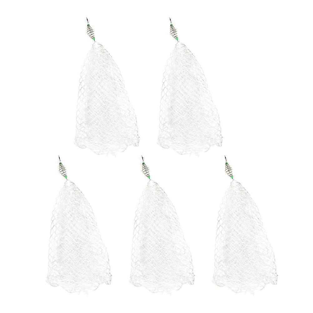 Portable Foldable Fishing Trap for Fish Catching with 5Pcs Nylon Mesh Net