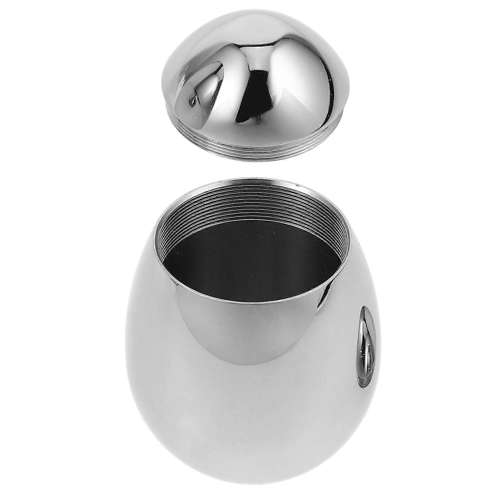 Pet Cremation Urn Stainless Steel for Storage Use Silver Memorial Keepsake