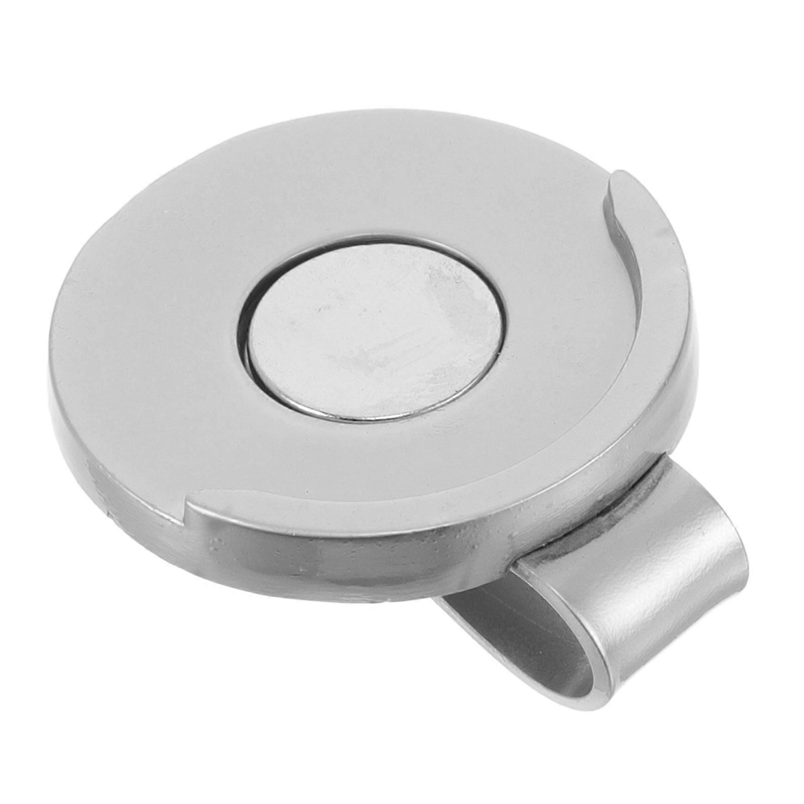 Silver Golf Hat Clip Magnetic Holder for Golf Marker Convenient Use
