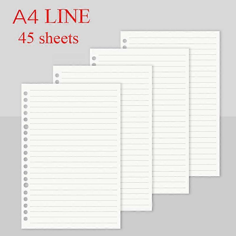 A4 Ring Binder Soft PU Leather Cover 30 Holes A4 File Folder