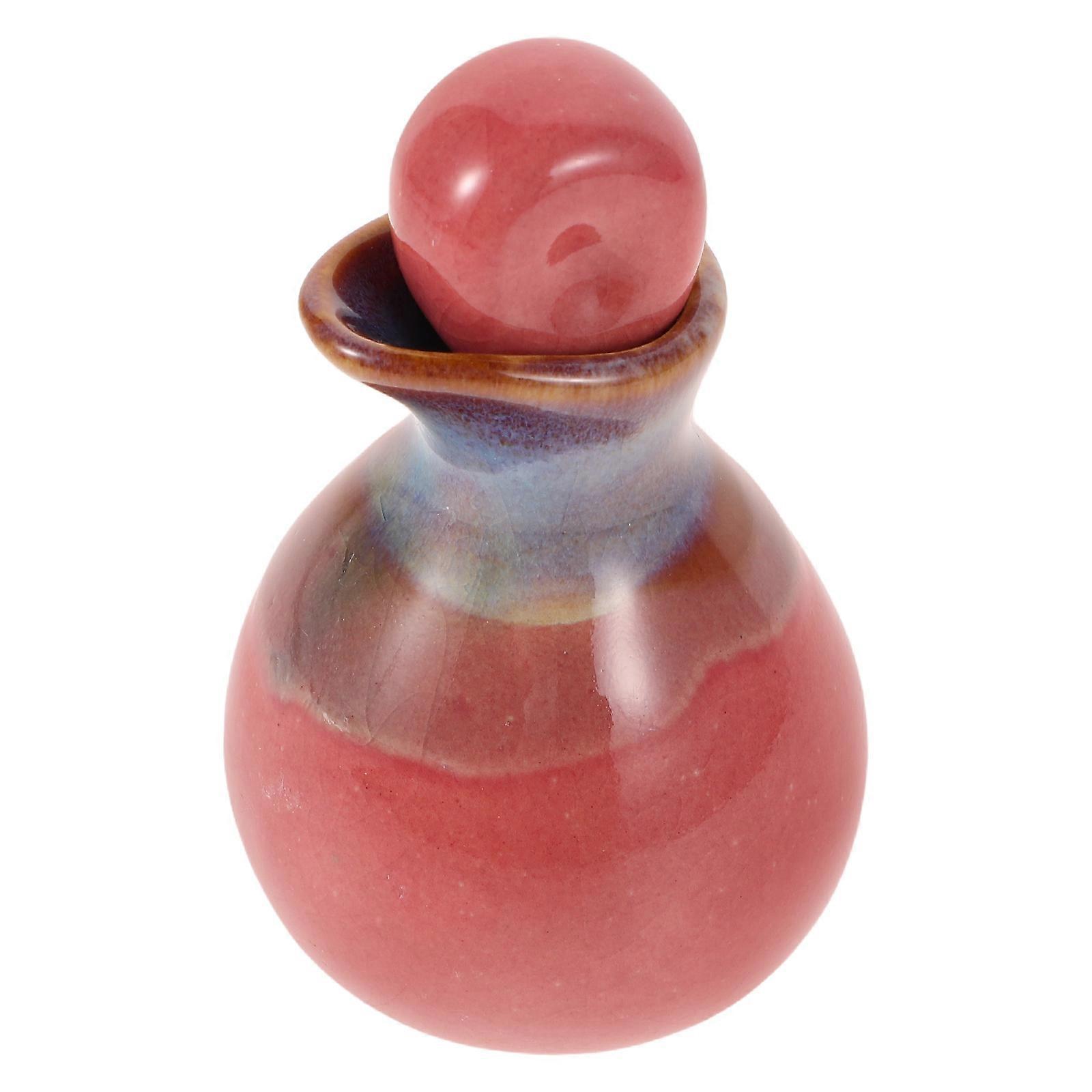 Pink Ceramic Essential Oil Bottle for Aromatherapy Use Diffuser Jar
