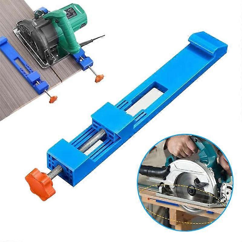 Adjustable Cutting Machine Base Guide,Electric Circular Saw Milling Positioning Clamp,Circular Saw Guide Precision Wood Cutting Guide,Woodwo
