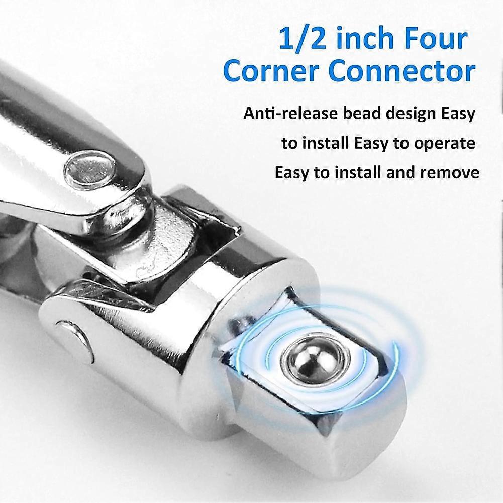 Universal Drive Connector Socket Set, 360 Degree Rotating Socket Maintenance Fasteners, Suitable for Car Modification