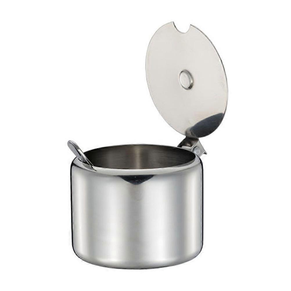 Sugar Storage Container Stainless Steel Jar for Storage Use 2Pcs Set