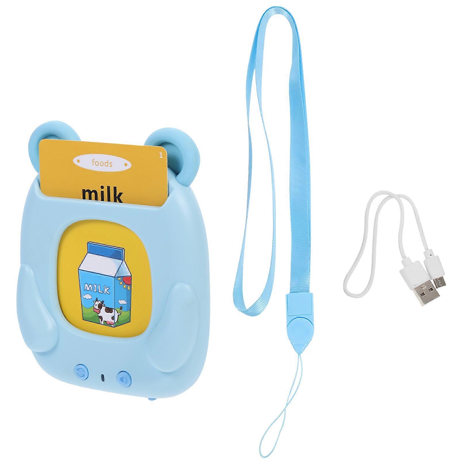 Interactive Learning Device For English Beginners In Blue Color Made From Safe Plastic Material 1 Set