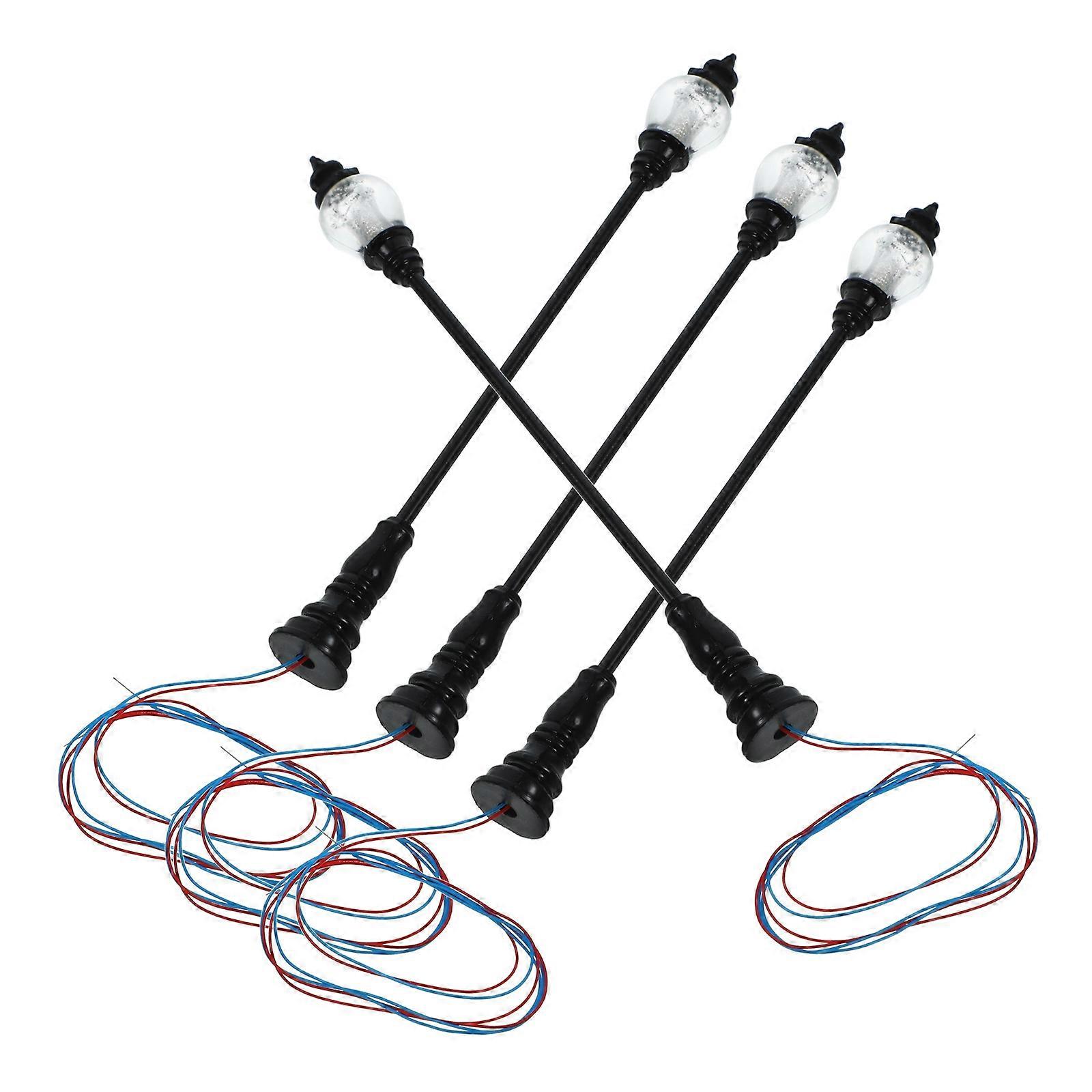 Micro Landscape Street Light Miniature Lamp Models for Decor 4Pcs