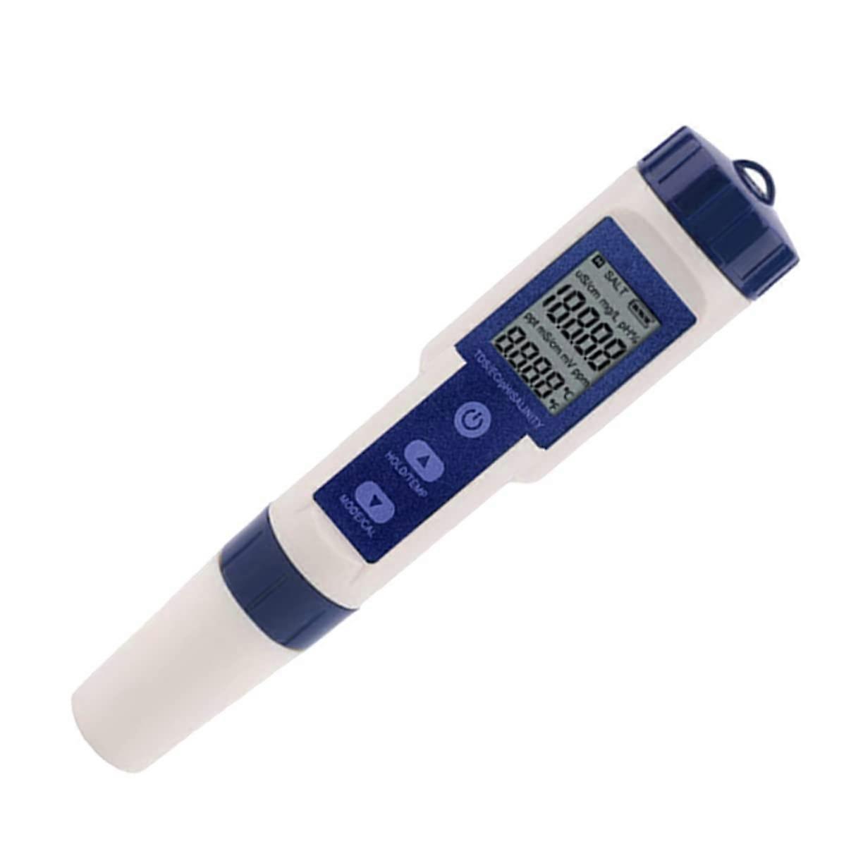 Digital Water Tester  Precision pH EC Salinity Temperature Water Quality Meter for Pool Aquarium