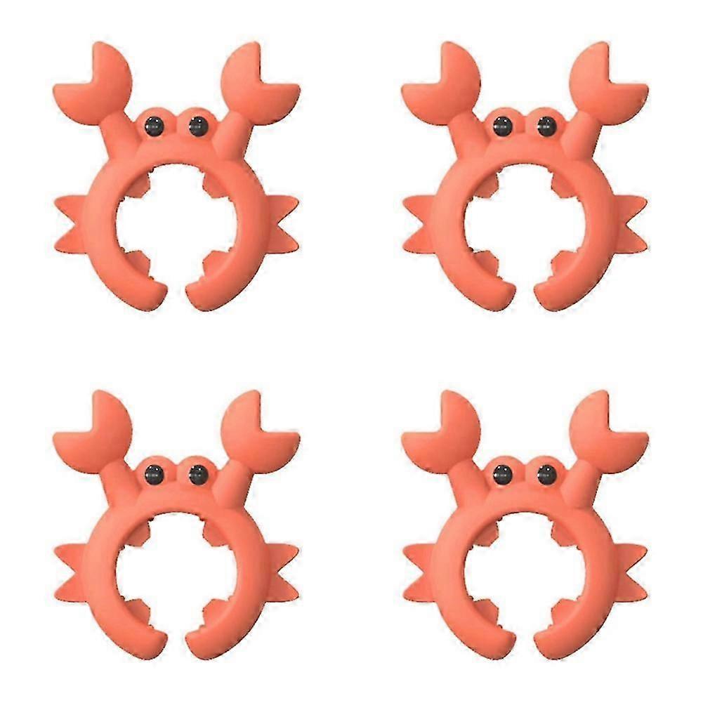 10pcs Pack Crab Shape Silicone Spatula Holder, Universal Crab Silicone Spatula Rest, Multi-Functional Kitchen Tool