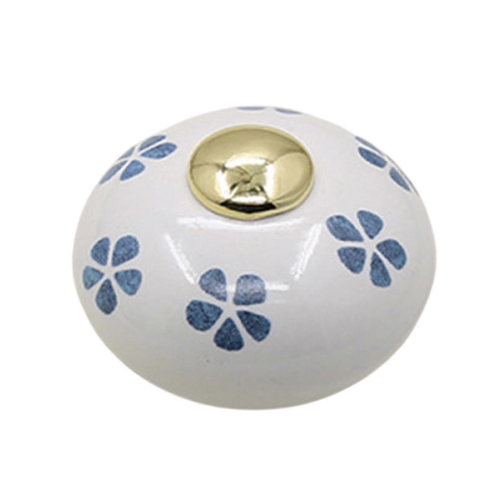 Simple Nordic Round Rural Style Ceramic Knob Cabinet Wardrobe Drawer Pull Handle