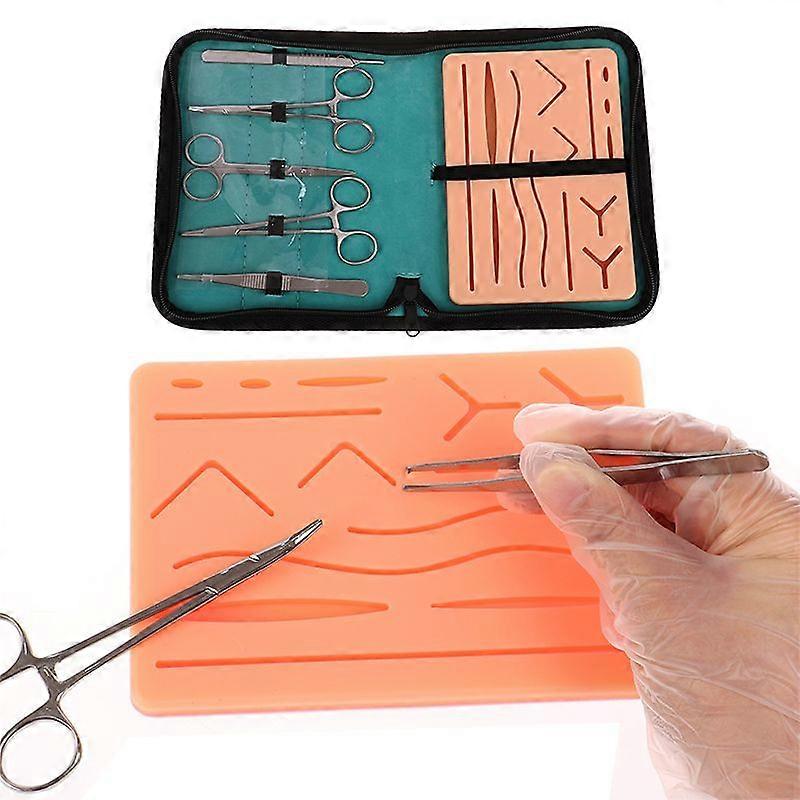 Medical Skin Suture Practice Silicone Pad Set Wound Simulation For Training